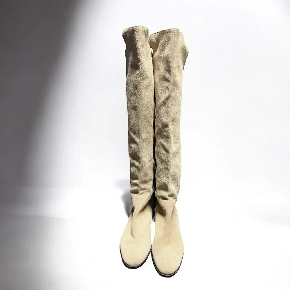 🌻NEW NWOT Lucky Brand Calypso Suede Over The Knee Boots Women's Size 8